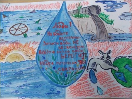 Рисунок на тему защита воды