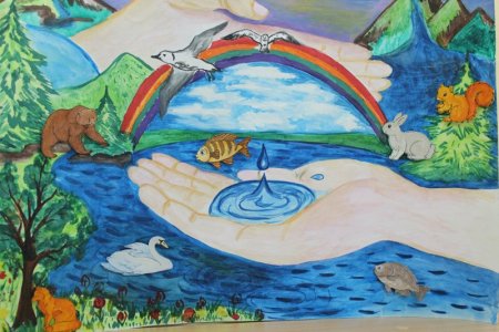 Рисунок на тему мир воды