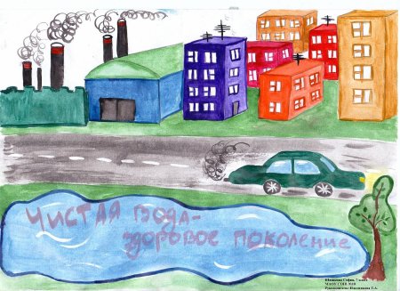 Рисунок на тему берегите воду