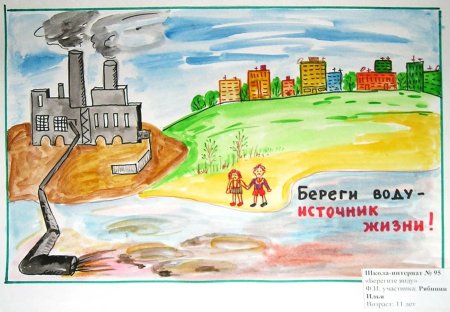 Рисунок берегите воду