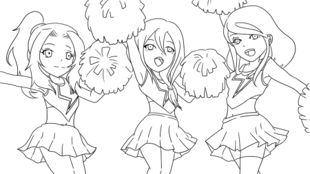 Раскраска черлидерши