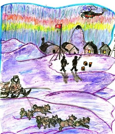 Арктика рисунки детей