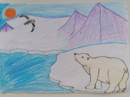 Рисунок на тему Арктика