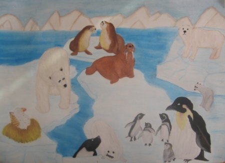 Рисунок на тему Арктика