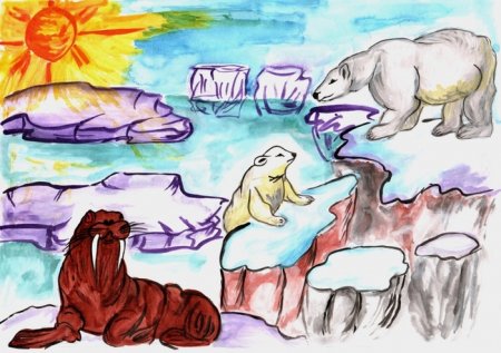 Арктика рисунок