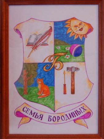 Нарисовать герб семьи