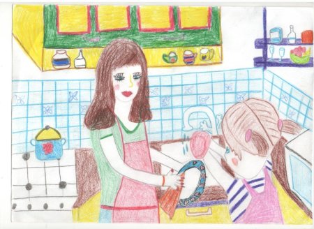 Рисунок на бытовую тему