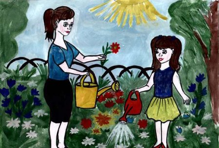 Нарисовать рисунок маме