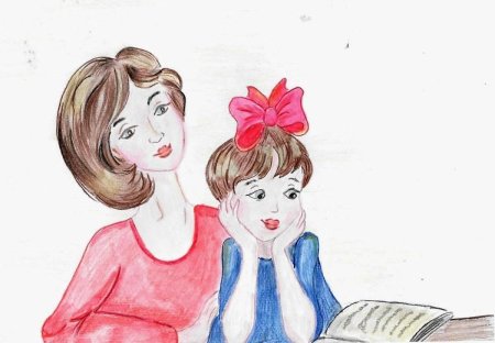 Рисунок на тему подарок маме