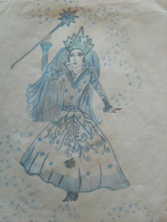 Снежная Королева карандашом