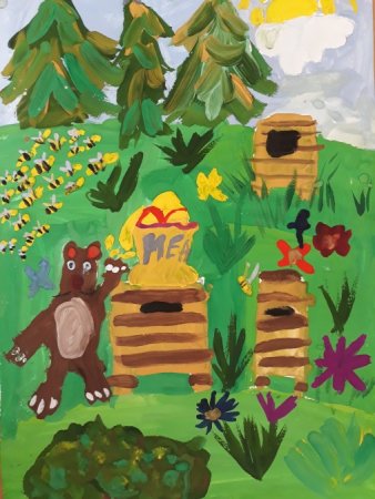 Рисунок на конкурс Пчеловодство