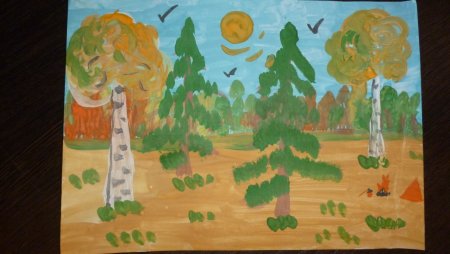 Рисунок любимого времени года