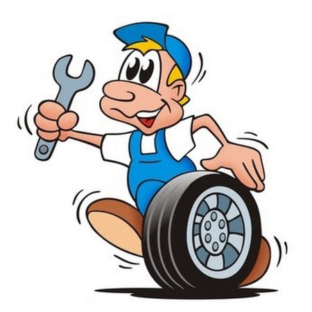 Автомеханик мультяшка