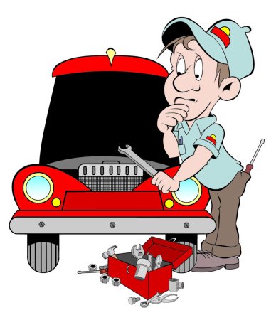 Механик мультяшный