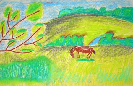 Рисование Узбекистан природа