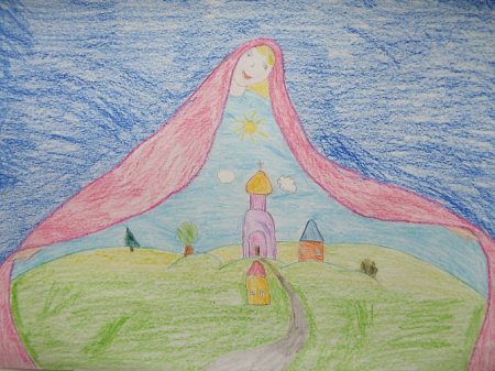 Рисунок к празднику Покрова