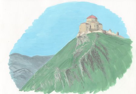 Грузия рисунок Джвари
