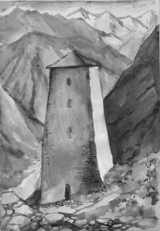 Башни Ингушетии для срисовки