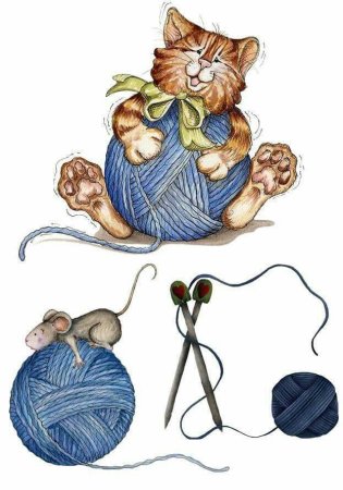 Клубок со спицами