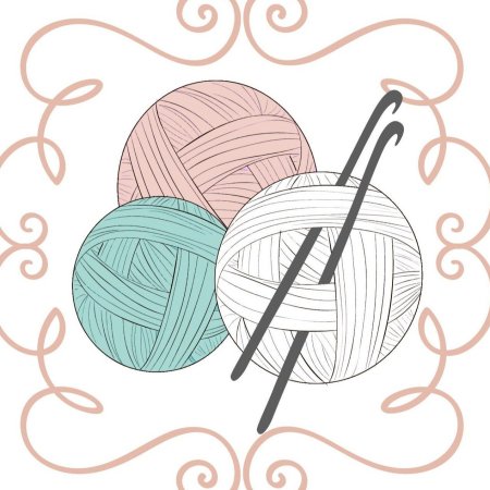 Моток ниток для вязания крючком