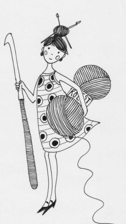 Вязальщица рисунок