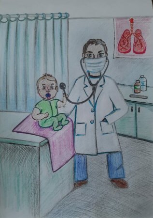 Рисунок на тему врач