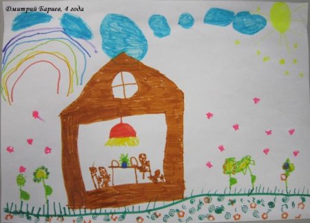 Рисунки на тему наш теплый дом