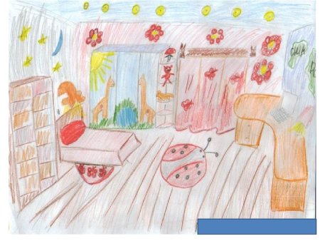 Рисование уголок групповой комнаты в подготовительной группе