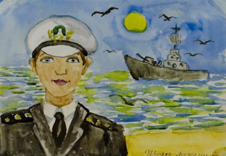 Рисование моряк