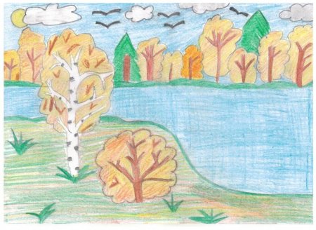 Рисунок на тему любимый уголок природы