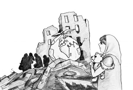 Война глазами детей черно белый