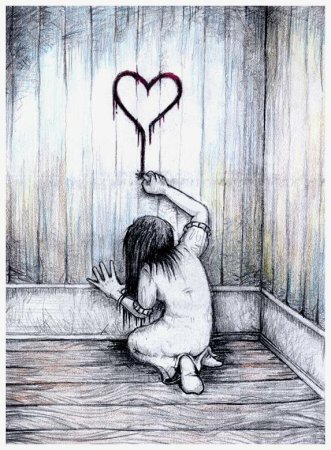 Рисунки карандашом грустные про любовь