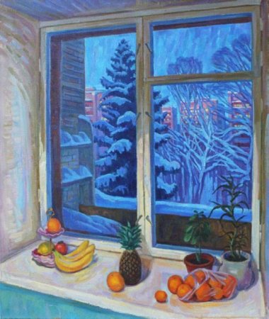 Зимний натюрморт на окне