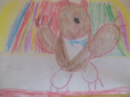 Рисование Чебурашка в старшей группе