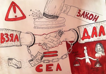 Плакат против коррупции
