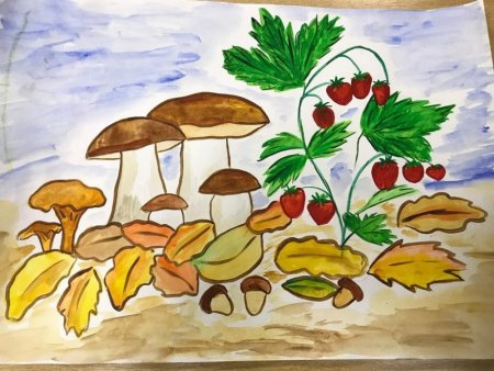 Рисунок на тему Здравствуй осень