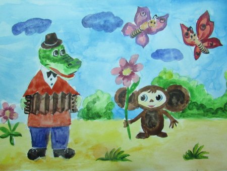 Детские рисунки на тему в гостях у сказки