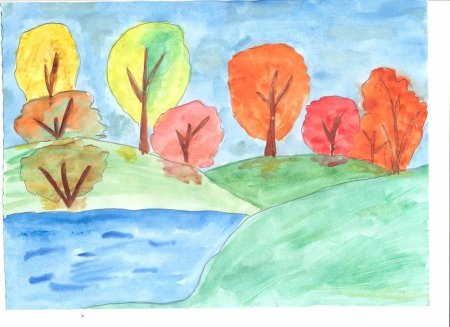 Золотая осень рисунок