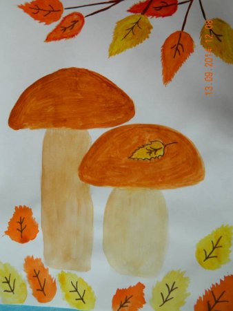 Осенние рисунки для первоклассников