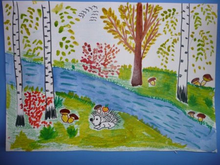 Конкурс рисунков Здравствуй осень Золотая