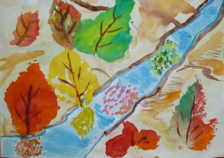 Рисунок на тему Здравствуй осень