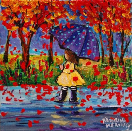 Осень красками для детей