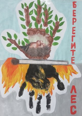 Берегите лес от пожара рисунки