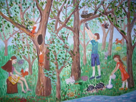 Рисование на природе