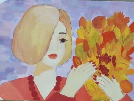 Рисунок моя мама