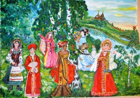 Хоровод вокруг березы