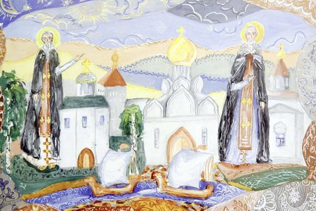 Святые заступники Руси рисунки