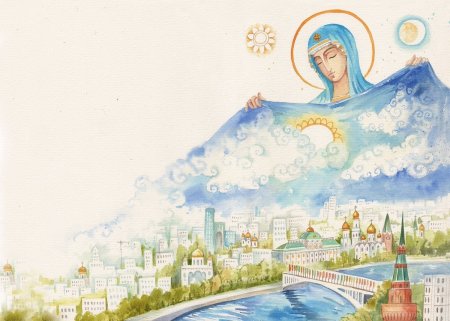 Русь моя родная рисунок