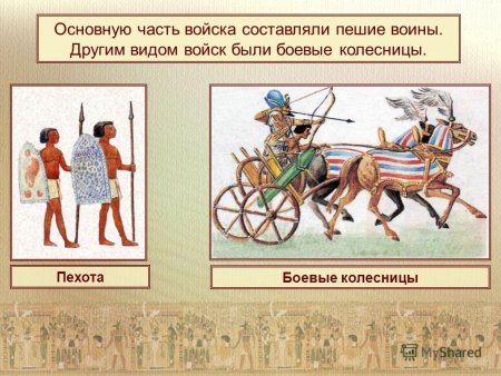 Войско фараона в походе