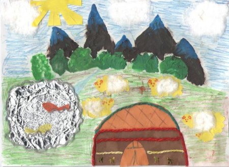 Рисунок на тему Башкортостан мой край родной